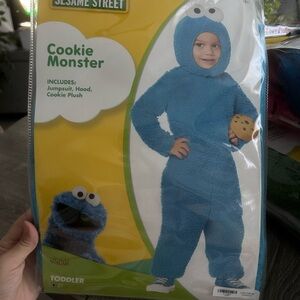 Sesame Street Cookie Monster Kids Costume - Blue